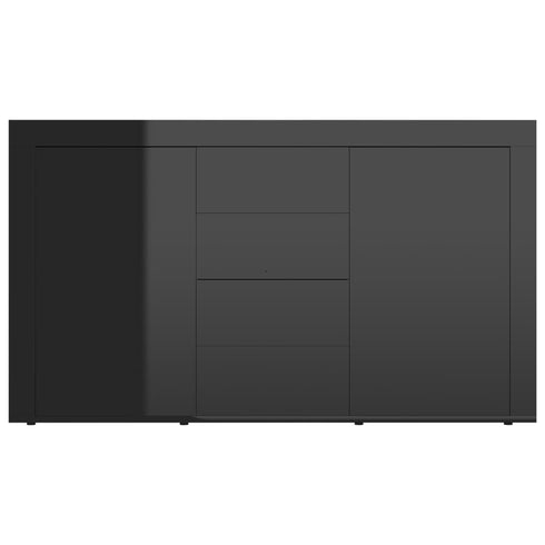 Rustika Rowe -  Sideboard High Gloss Black 120x36x69 cm Chipboard